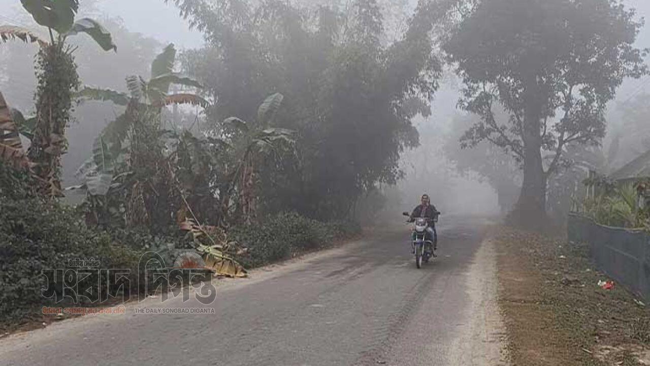 হিমেল হাওয়ায় কাঁপছে উত্তরের তেঁতুলিয়া