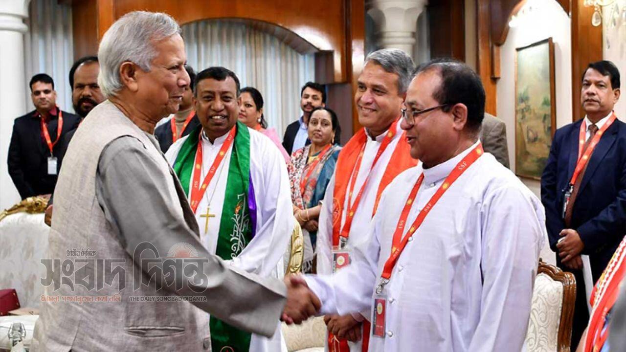 নতুন স্বপ্ন বাস্তবায়নে খ্রিষ্টান ধর্মাবলম্বীদের আহ্বান প্রধান উপদেষ্টার 