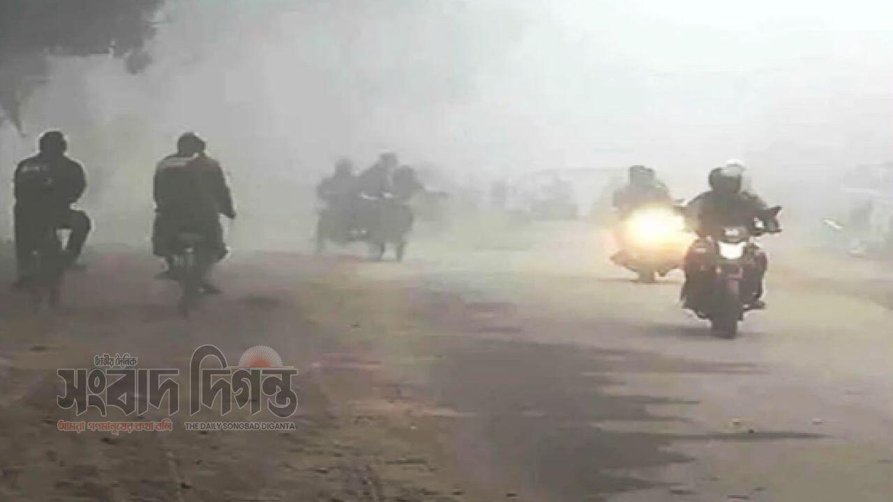 লালপুরে কনকনে শীতে জনজীবন বিপর্যস্ত