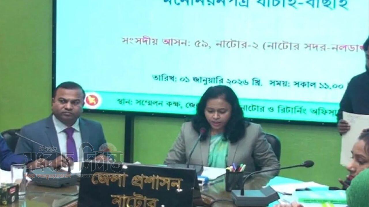 নাটোরে যাচাই শেষে ৭ জনের মনোনয়ন বাতিল ৭, বৈধ ২৮