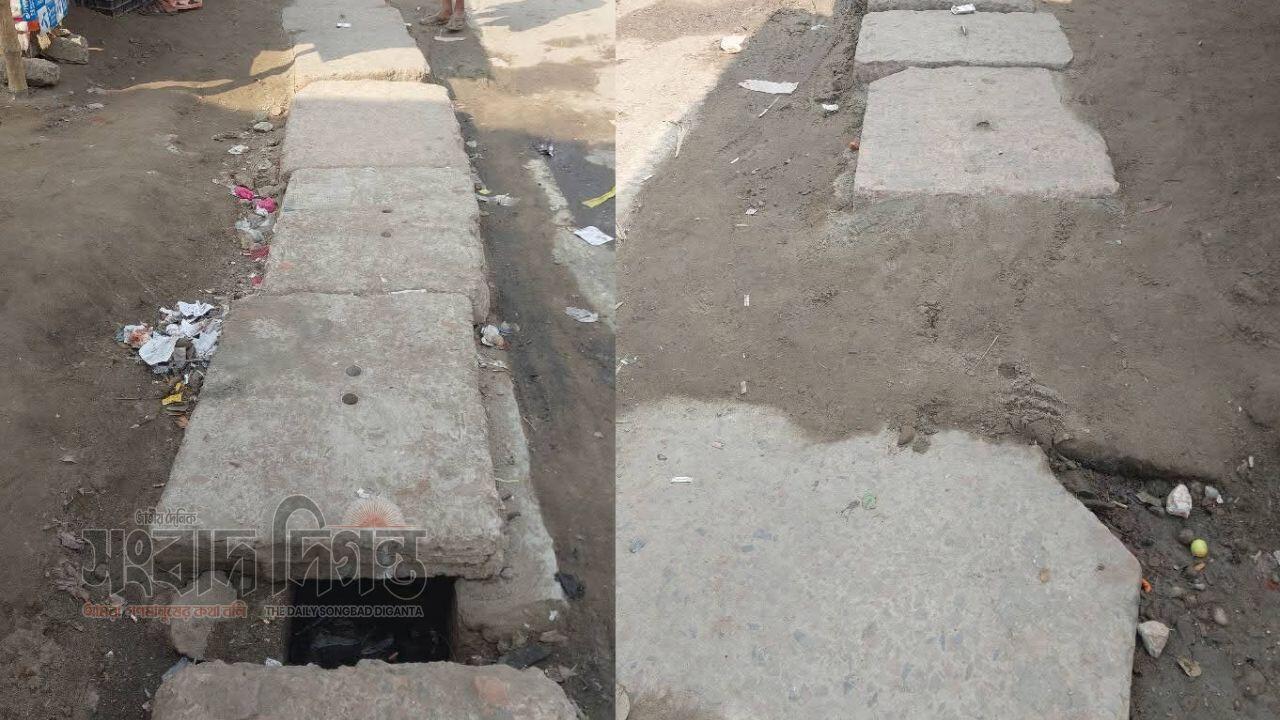 উন্নয়নের নামে অপচয় : পলাশবাড়ী পৌরসভার অকার্যকর ড্রেনেজ নির্মাণ