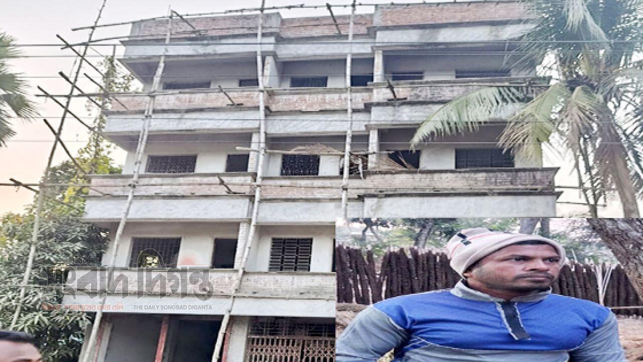 মহেশপুরের যাদবপুরে নিখোঁজ মায়ার জমির উপর উঠছে বহুতল ভবন 