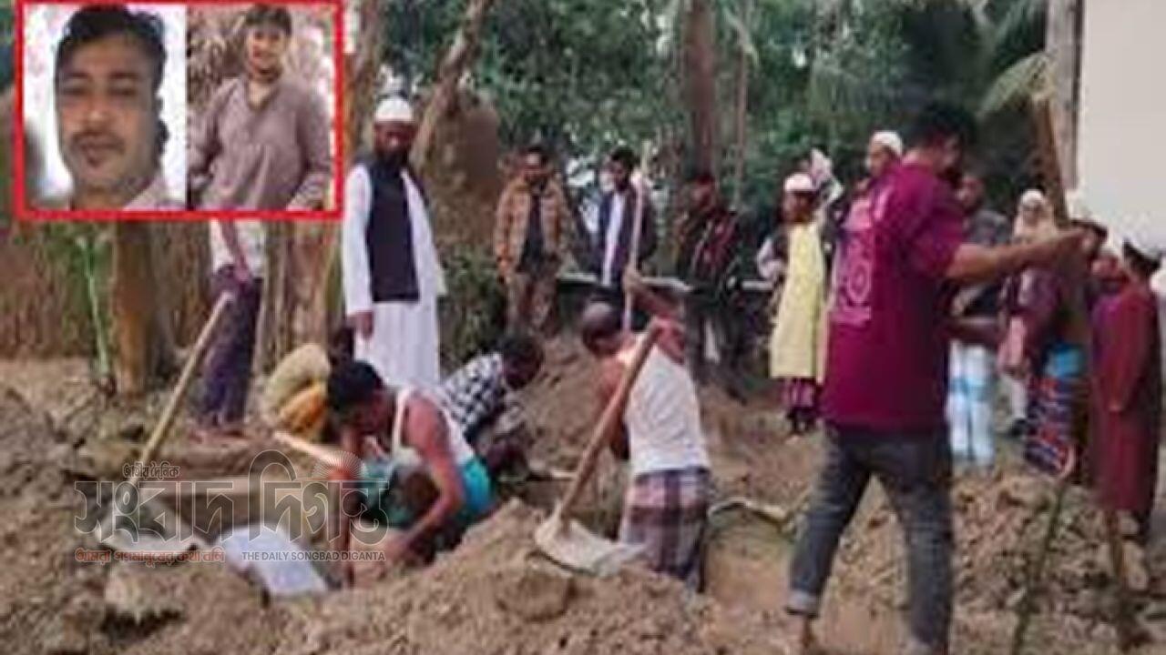 উত্তরার অগ্নিকাণ্ড পরিবারের তিনজনের মরদেহ একই কবরস্থানে দাফন