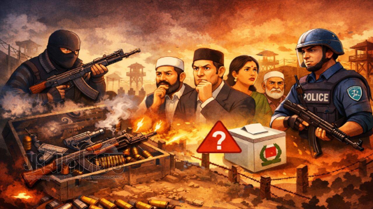 কুষ্টিয়ায় ভোটের মাঠে শঙ্কা বাড়াচ্ছে লুট হওয়া অস্ত্র, নিরাপত্তা নিয়ে উদ্বিগ্ন প্রার্থী ও ভোটাররা