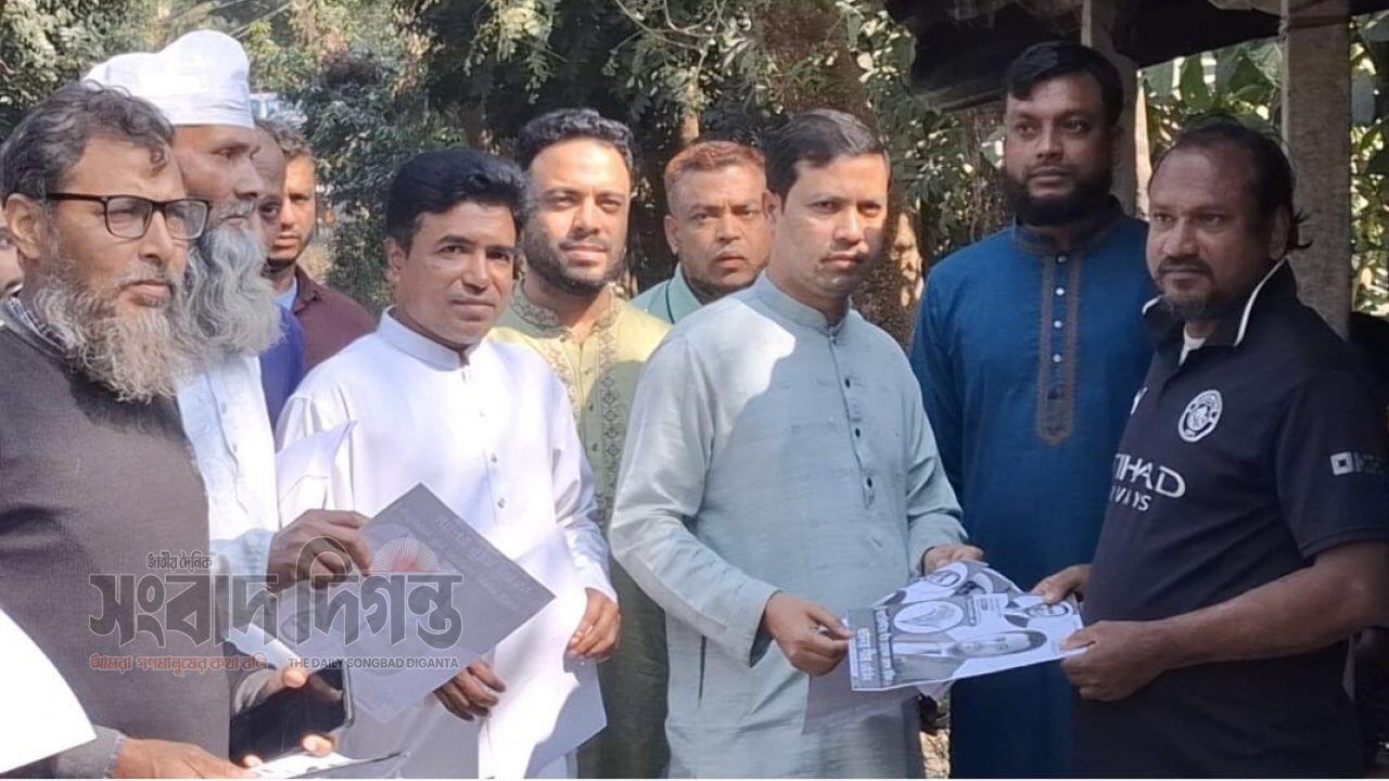 ব্যারিস্টার হেলালের সমর্থনে মেখল ৩ নং ওয়ার্ড বিএনপির গণসংযোগ ও লিফলেট বিতরণ 