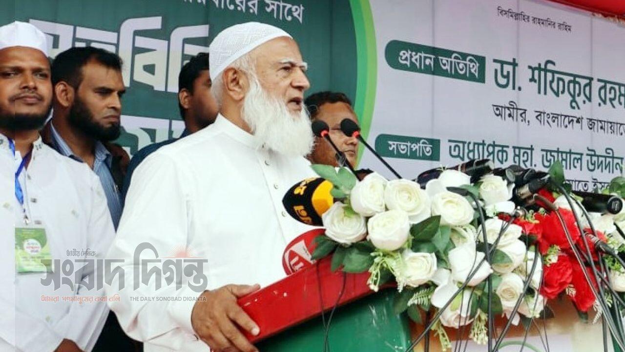 দেশকে আর বিভক্ত হতে দিতে চাই না : জামায়াত আমির