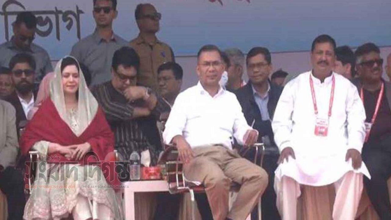 রাজশাহী জনসভায় তারেক রহমানের উজ্জ্বল উপস্থিতি 