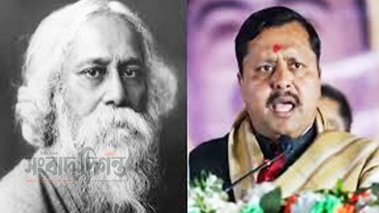 বিজেপির নেতা  রবীন্দ্রনাথ ঠাকুরকে ‘নোবেল শান্তি’ পুরস্কারপ্রাপ্ত দাবি করে সমালোচনার মুখে