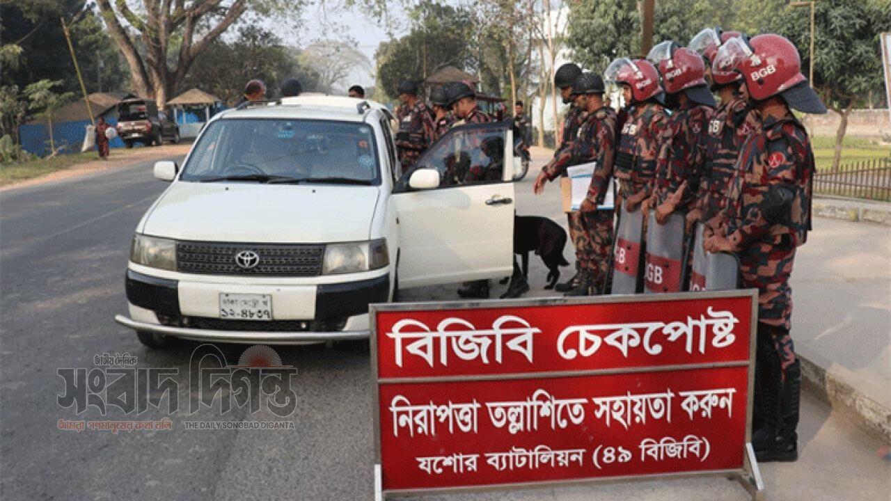 নির্বাচনে স্বচ্ছতা নিশ্চিত করতে যশোরের দুই এলাকায় বিজিবি মোতায়েন