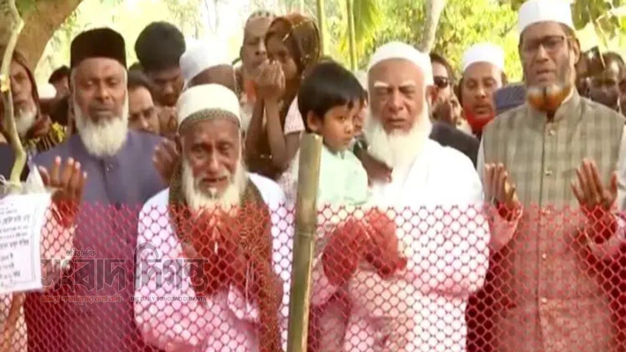 শেরপুরে নিহত নেতার কবর জিয়ারত করলেন জামায়াত আমির