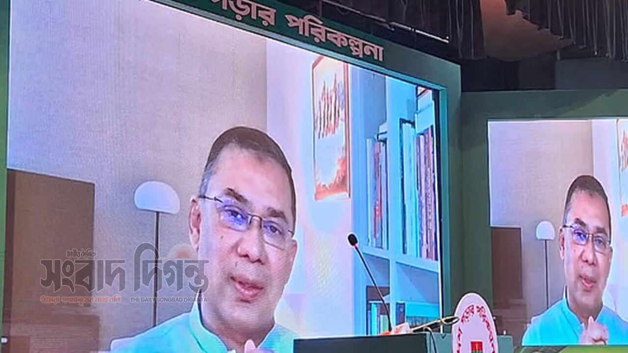 বিটিভিতে সরাসরি ভাষণ দেবেন তারেক রহমান