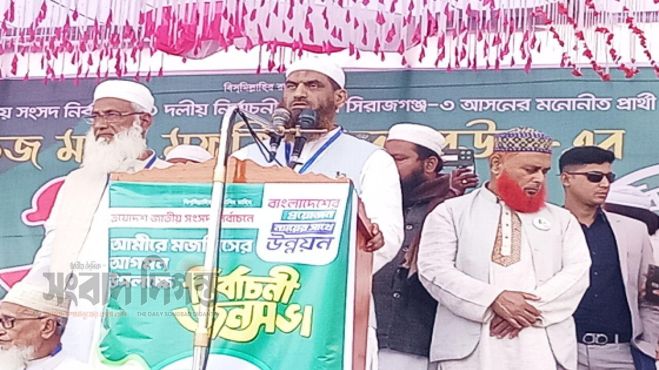 গরিবের মার্কা রিকশা এ নির্বাচনে সংসদে যাবে, ভূইয়াগাঁতী জনসভায় মামুনুল হক