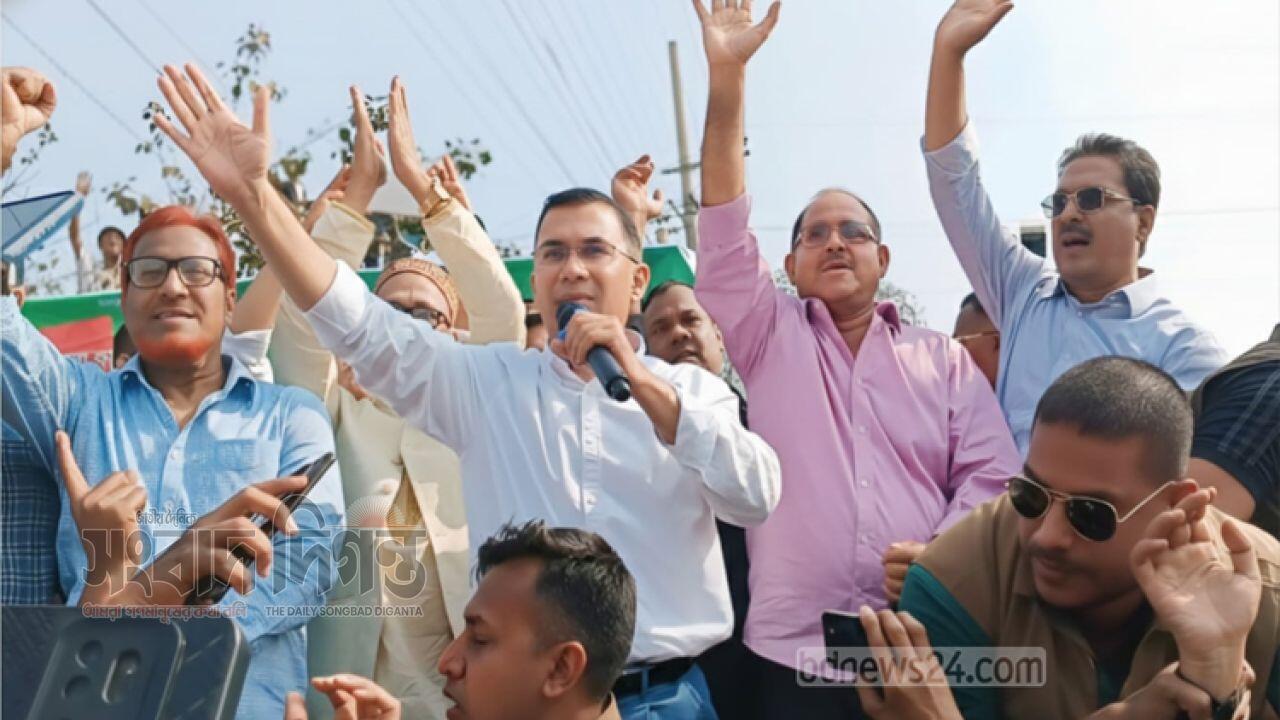 পুনর্গঠনের অঙ্গীকারে ধানের শীষে ভোটের ডাক তারেক রহমানের