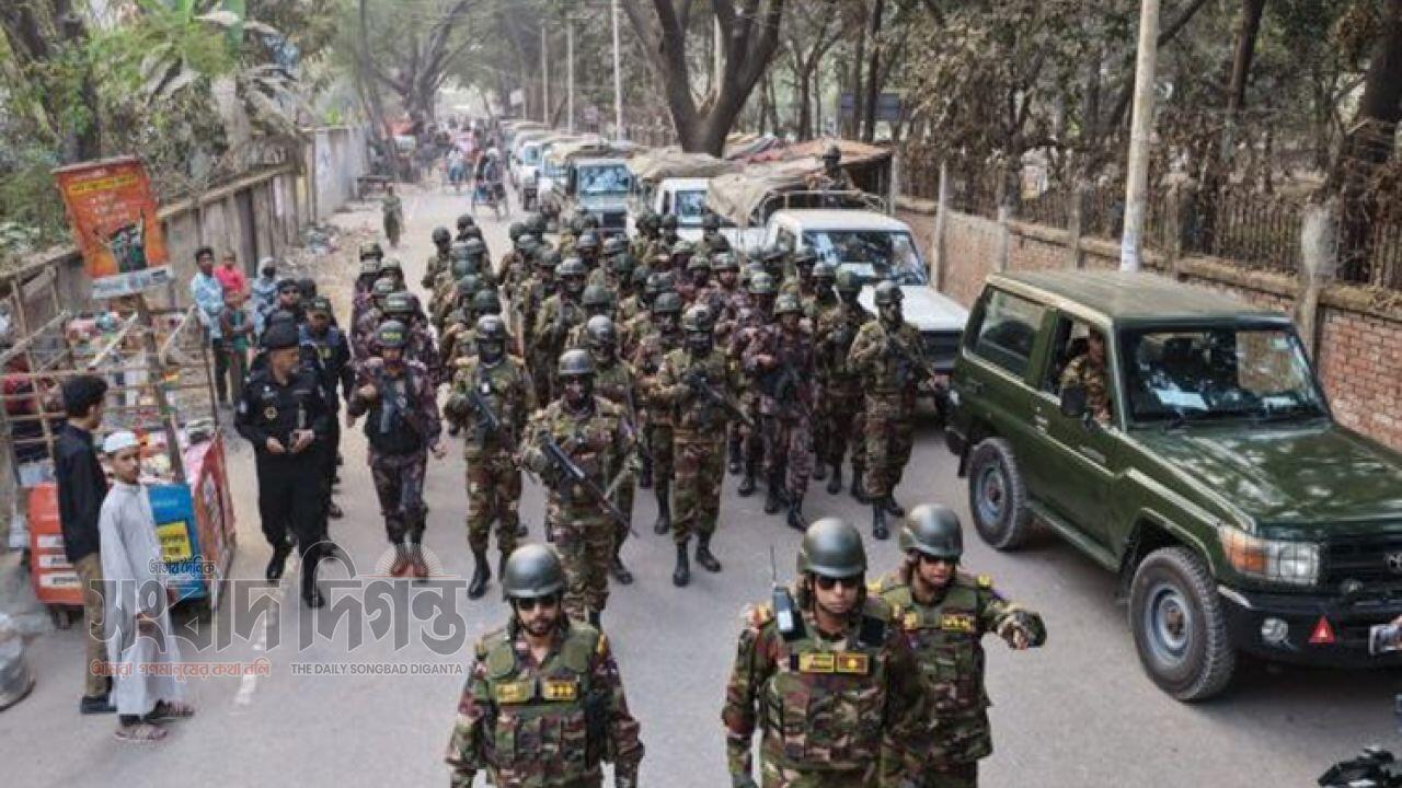 ভোট ঘিরে খুলনায় নিরাপত্তা বলয়, মাঠে সেনাবাহিনীর টহল শুরু