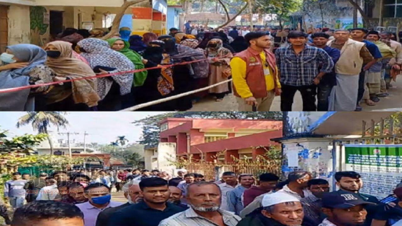চট্টগ্রাম- ১৪ আসনে উৎসবমুখর পরিবেশে ভোটগ্রহণ, বেলা বাড়ার সঙ্গে বাড়ছে ভোটার উপস্থিতি