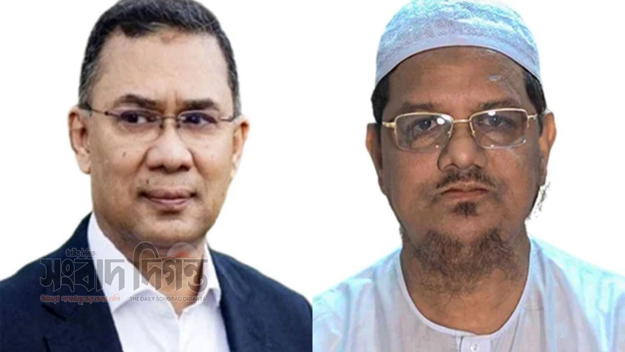 তারেক রহমান-এ সন্ধ্যায় চরমোনাই পীরের বাসায় সফর