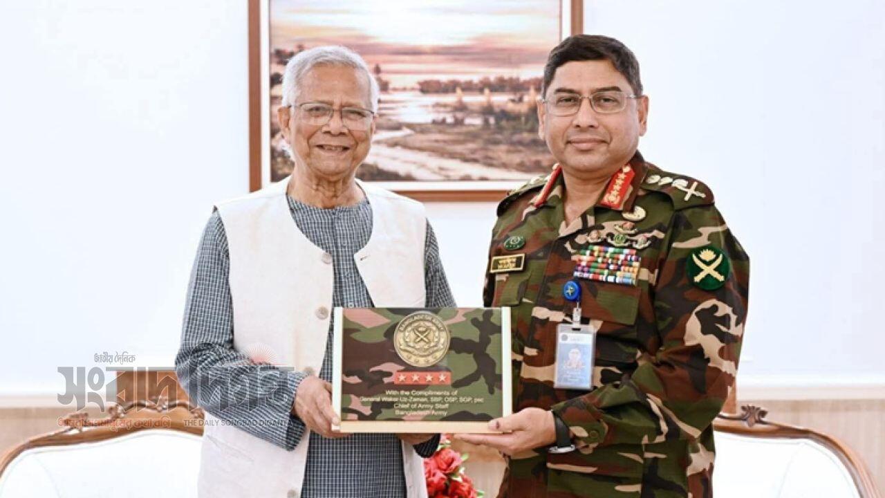 প্রধান উপদেষ্টা সেনাপ্রধানকে ধন্যবাদ জানালেন 