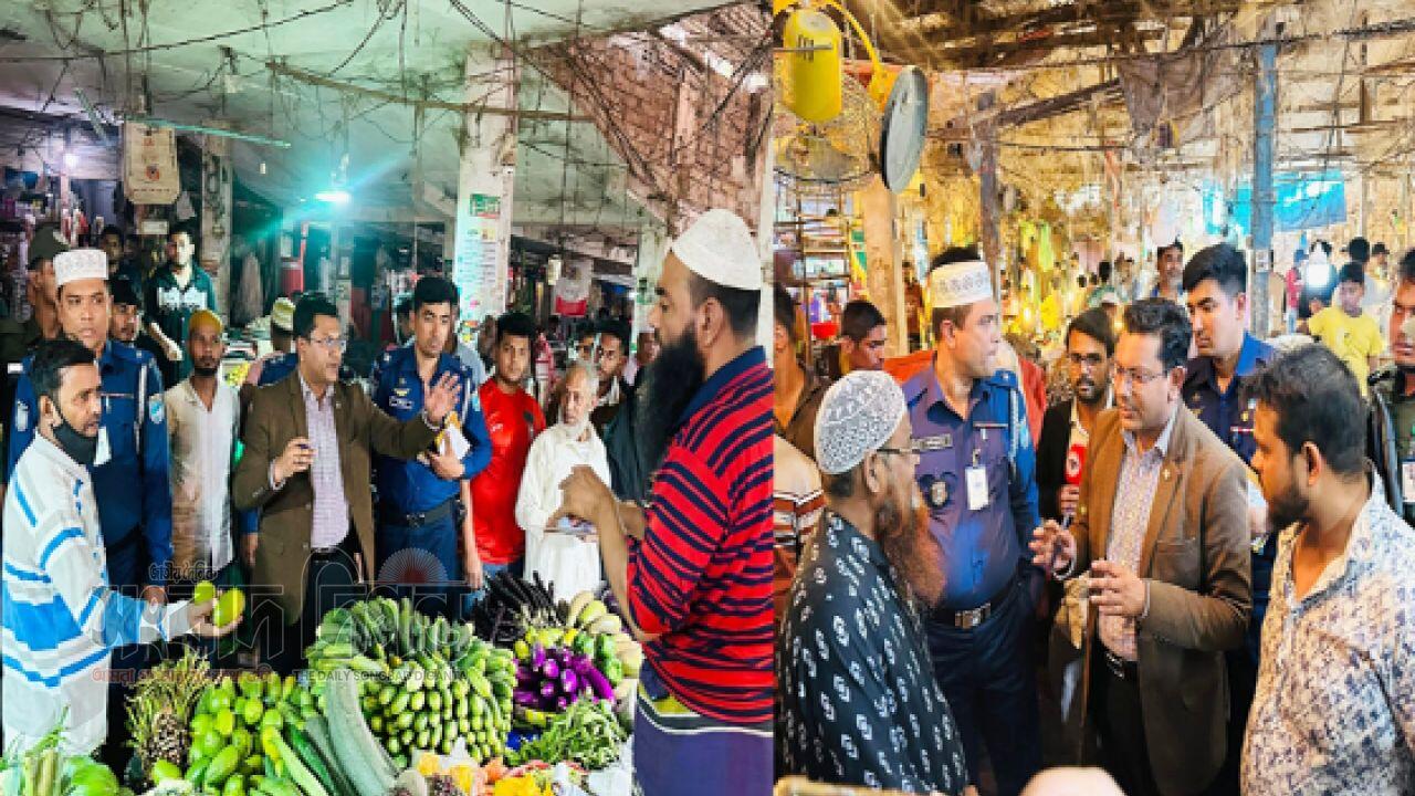 সোনারগাঁয়ে নিত্যপণ্যের মূল্য নিয়ন্ত্রণে প্রশাসনের অভিযান, জরিমানা ৩২ হাজার টাকা