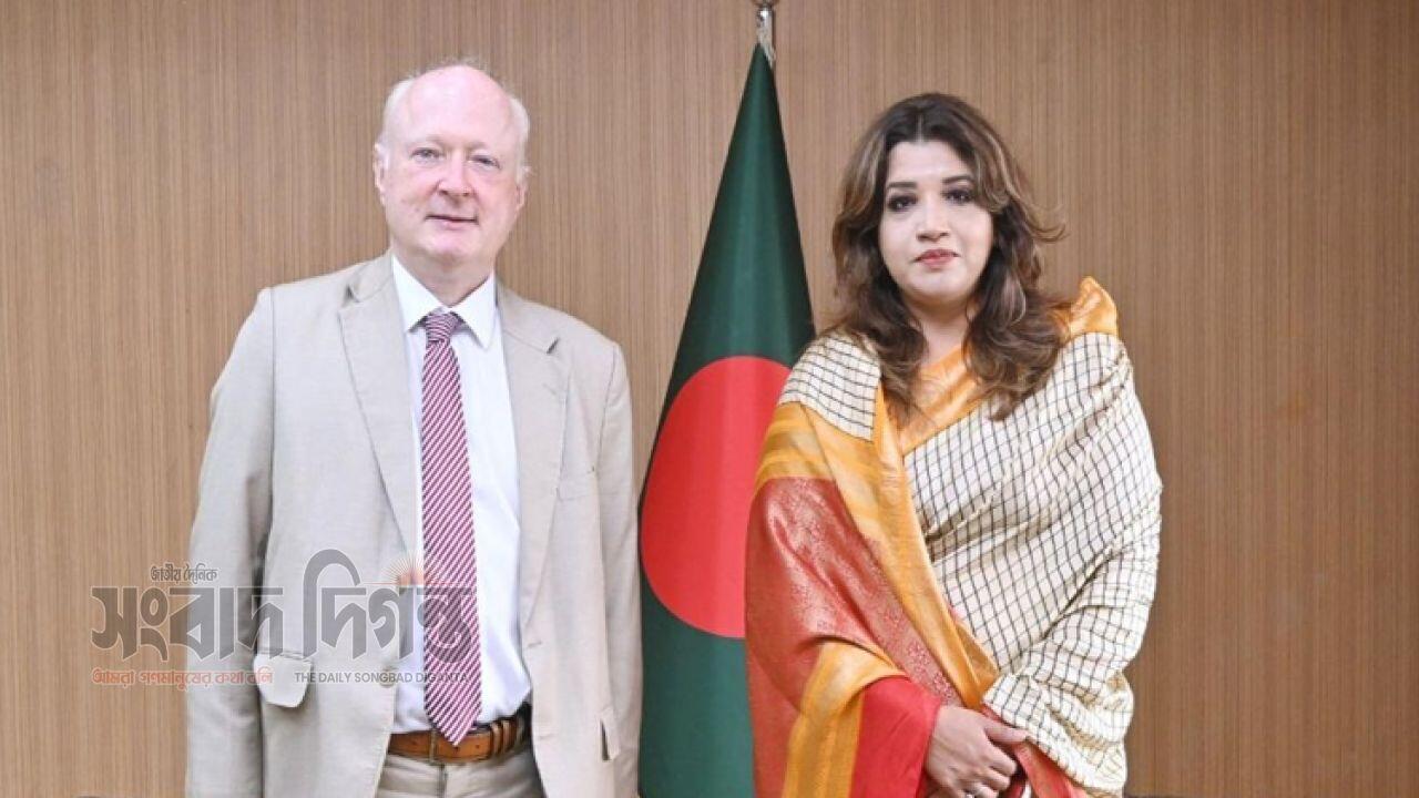শামা ওবায়েদের সঙ্গে বৈঠক করলেন ডেনমার্ক ও জার্মানির রাষ্ট্রদূত 