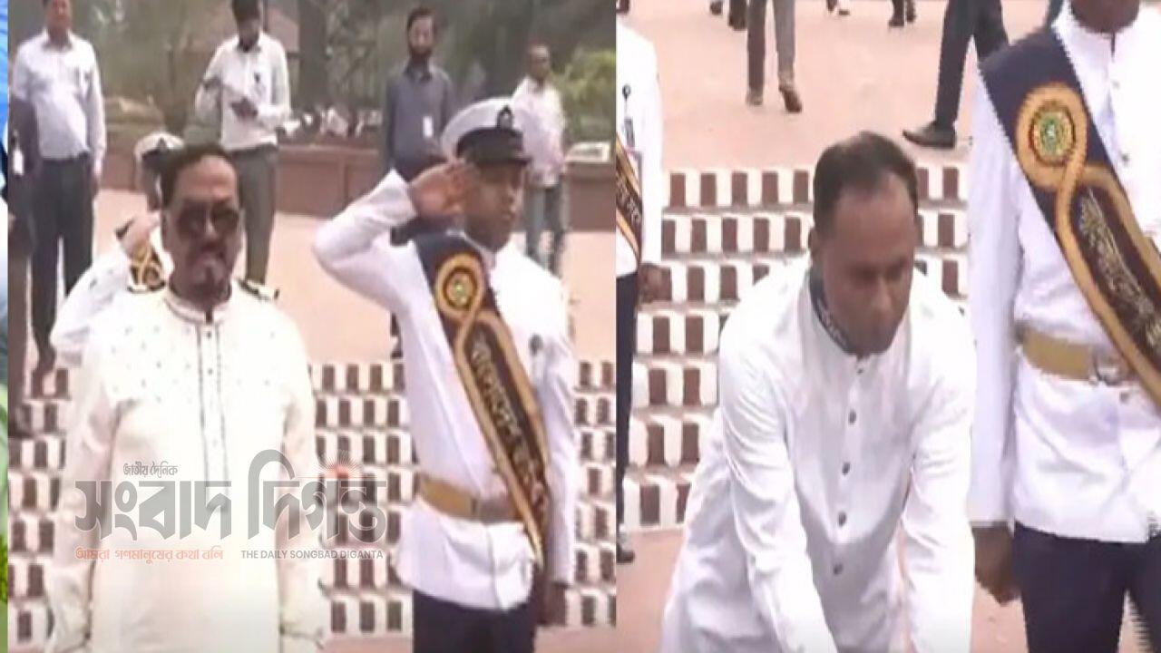 জাতীয় স্মৃতিসৌধে স্পিকার ও ডেপুটি স্পিকারের শ্রদ্ধা 
