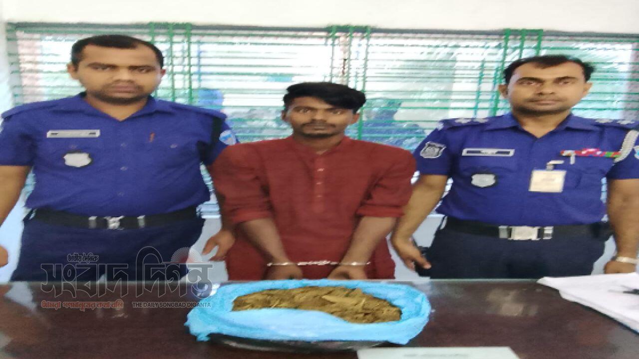 সোনারগাঁয়ে ১ কেজি গাঁজাসহ মাদক ব্যবসায়ী আটক