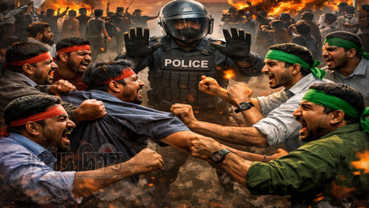 কোন্দলের আগুনে পুড়ছে রাজনীতি