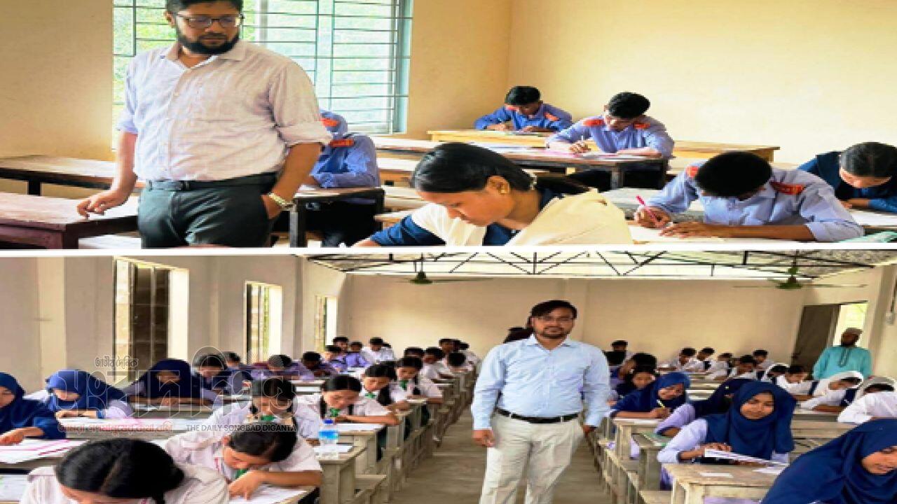 লামায় উৎসবমুখর পরিবেশে শুরু এসএসসি ও দাখিল পরীক্ষা