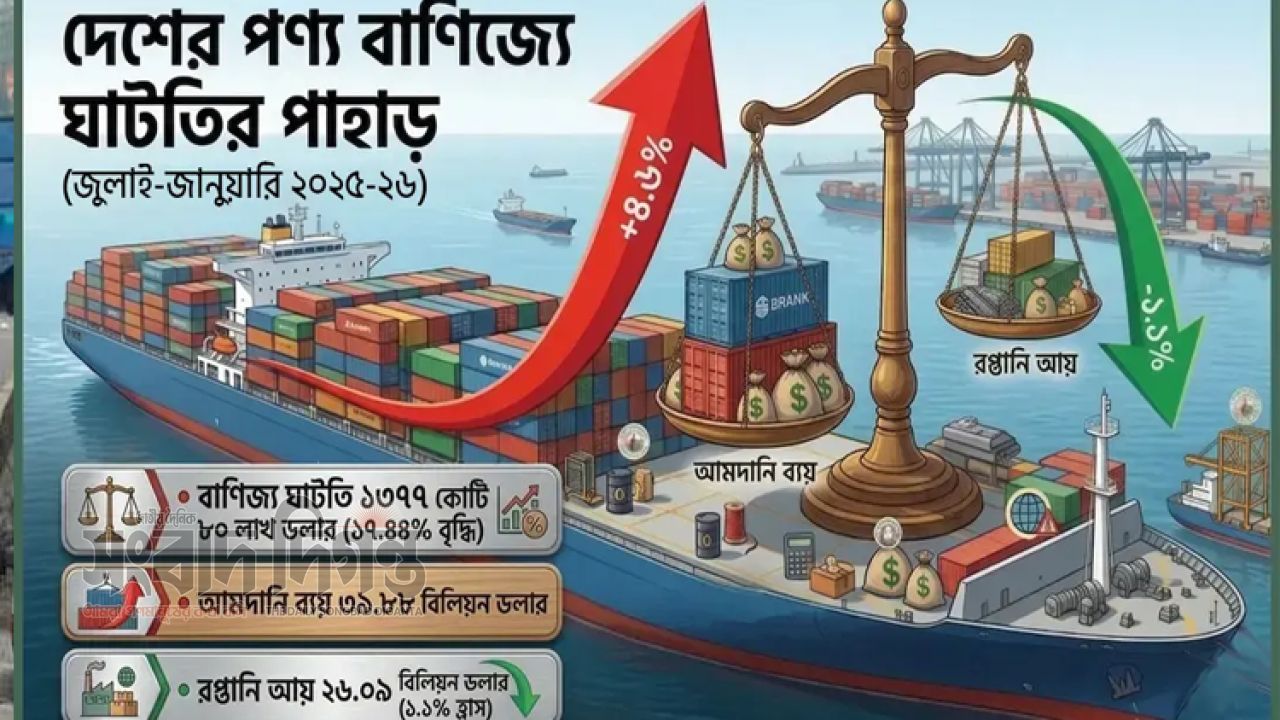 রপ্তানিতে টানা পতন, আমদানিতে উল্লম্ফন চাপে বৈদেশিক মুদ্রা বাজার