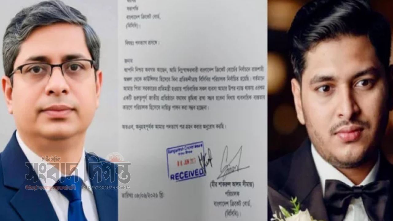 নতুন কমিটি গঠনের ২৪ ঘণ্টার মধ্যেই বিসিবিতে পদত্যাগ