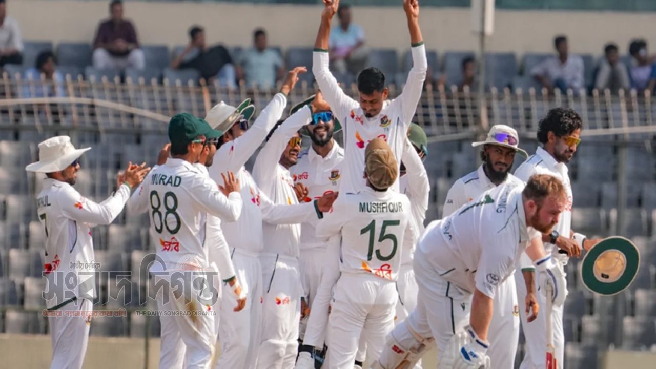বজ্রপাতে বন্ধ ম্যাচ, এগিয়ে বাংলাদেশ