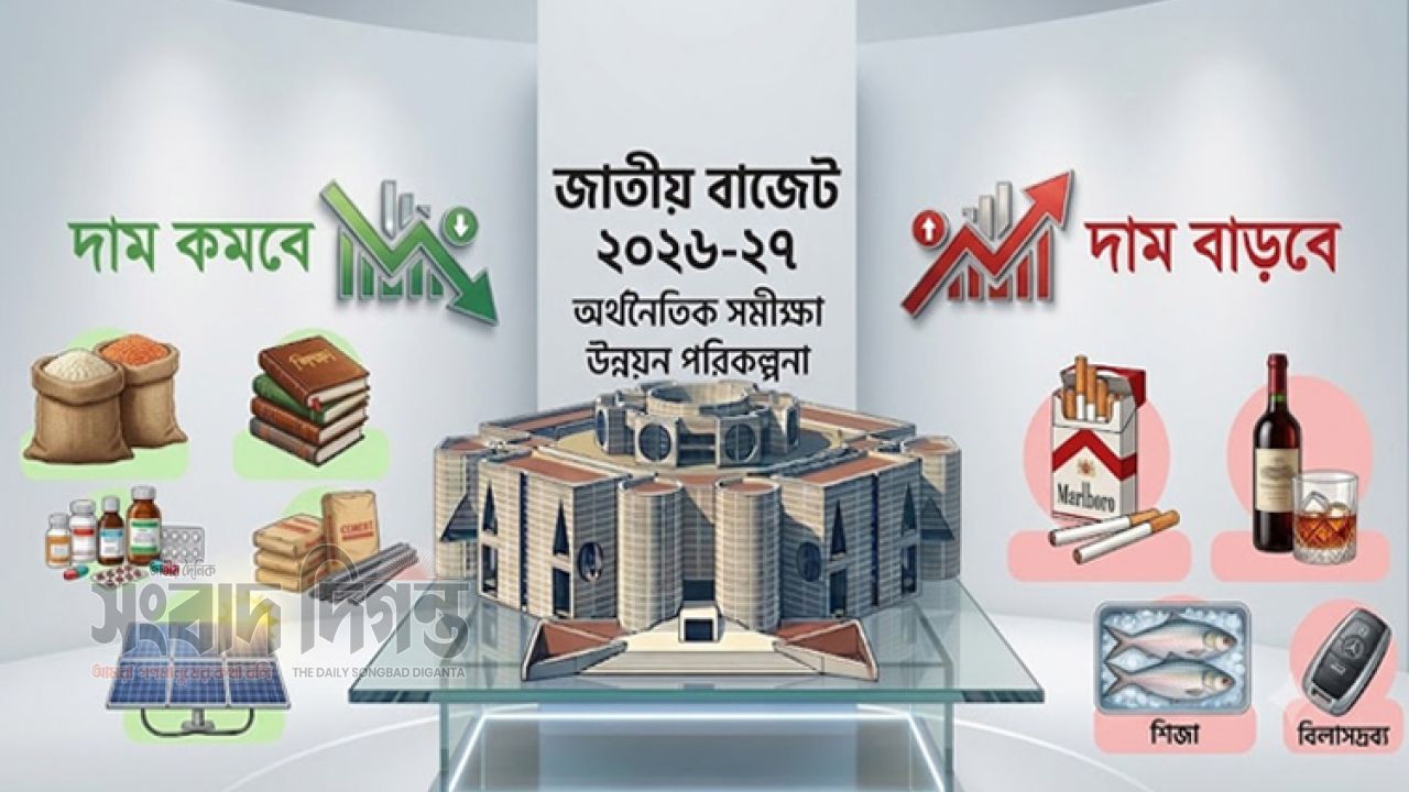 বাজেটে স্বস্তির বার্তা: কমতে পারে স্বর্ণ, ফ্রিজ, সিম ও নিত্যপ্রয়োজনীয় পণ্যের দাম 