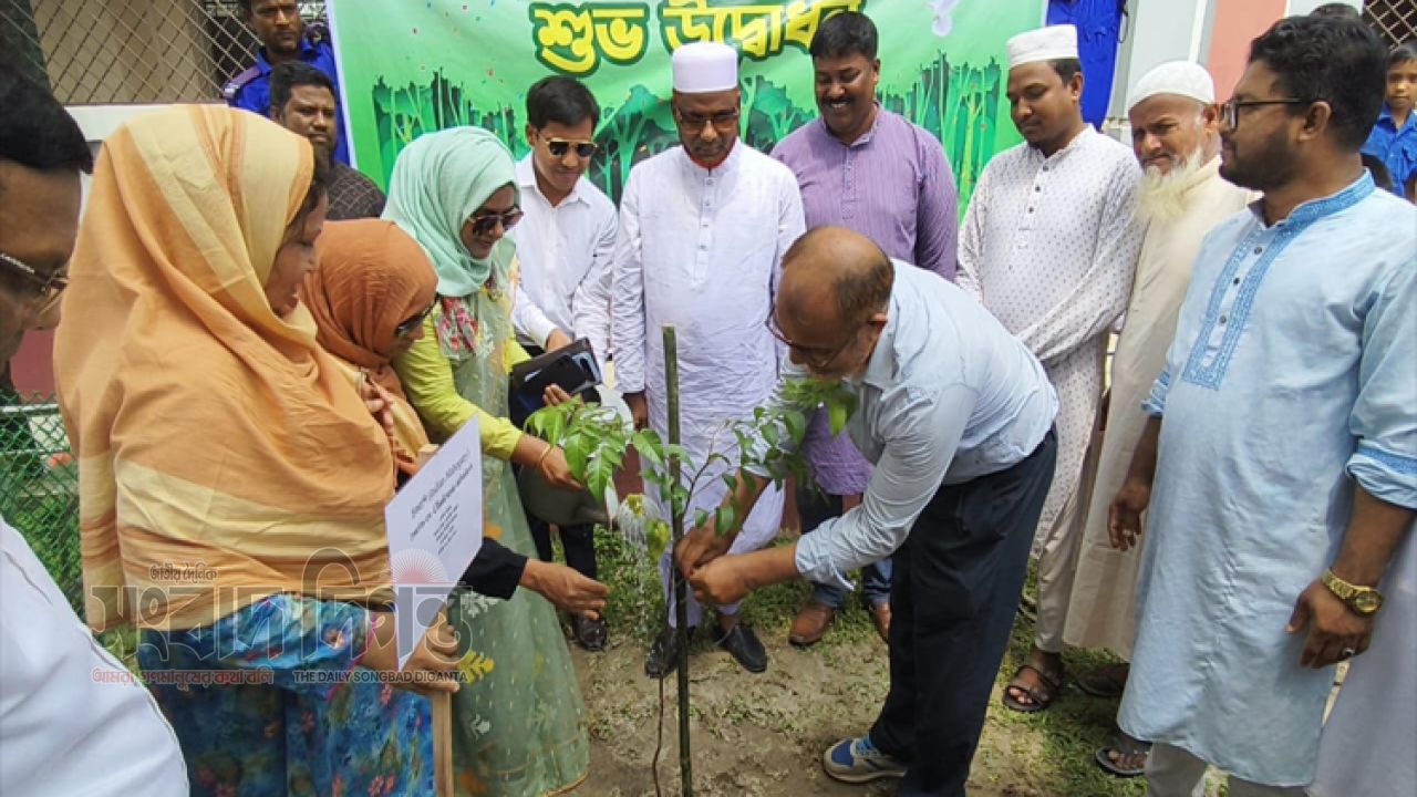 ৫ বছরে ২৫ কোটি বৃক্ষরোপণ কর্মসূচির উদ্বোধন গংগাচড়ায়  