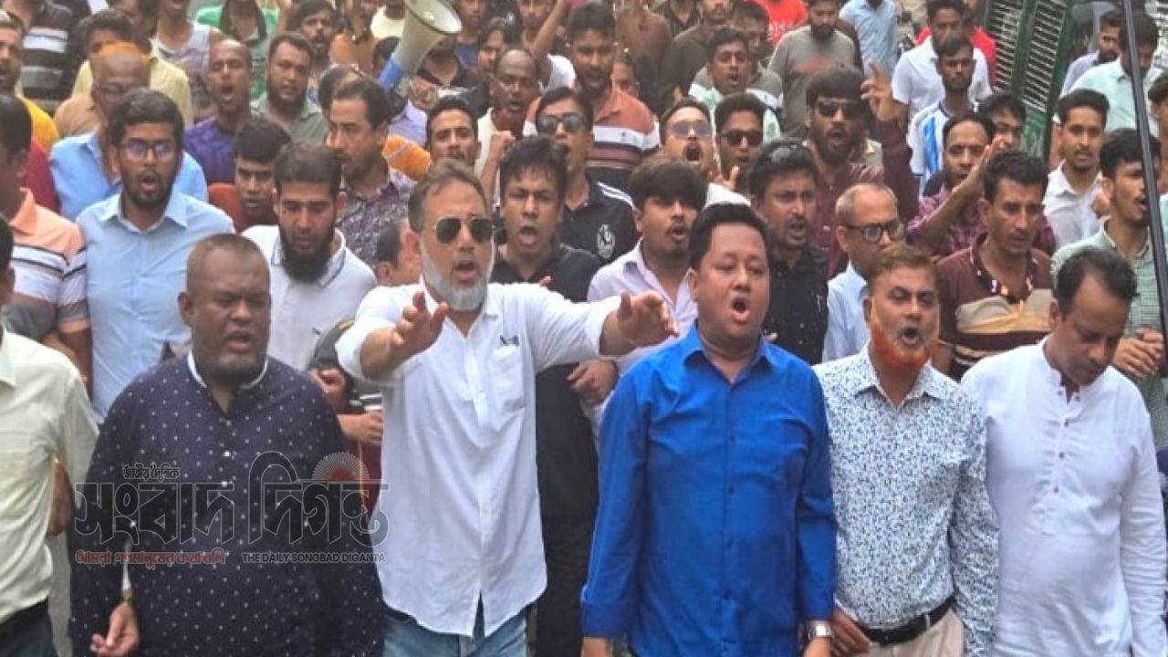 প্রস্তাবিত বাজেটকে স্বাগত জানিয়ে স্বেচ্ছাসেবক দলের আনন্দ মিছিল 