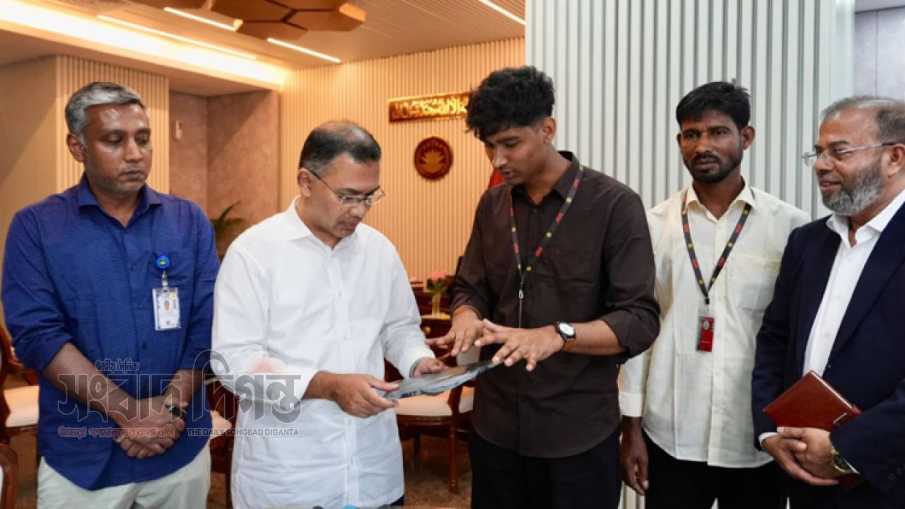 মৌলভীবাজারের তরুণ উদ্ভাবকের পরিবেশবান্ধব প্রযুক্তিতে মুগ্ধ প্রধানমন্ত্রী তারেক রহমান