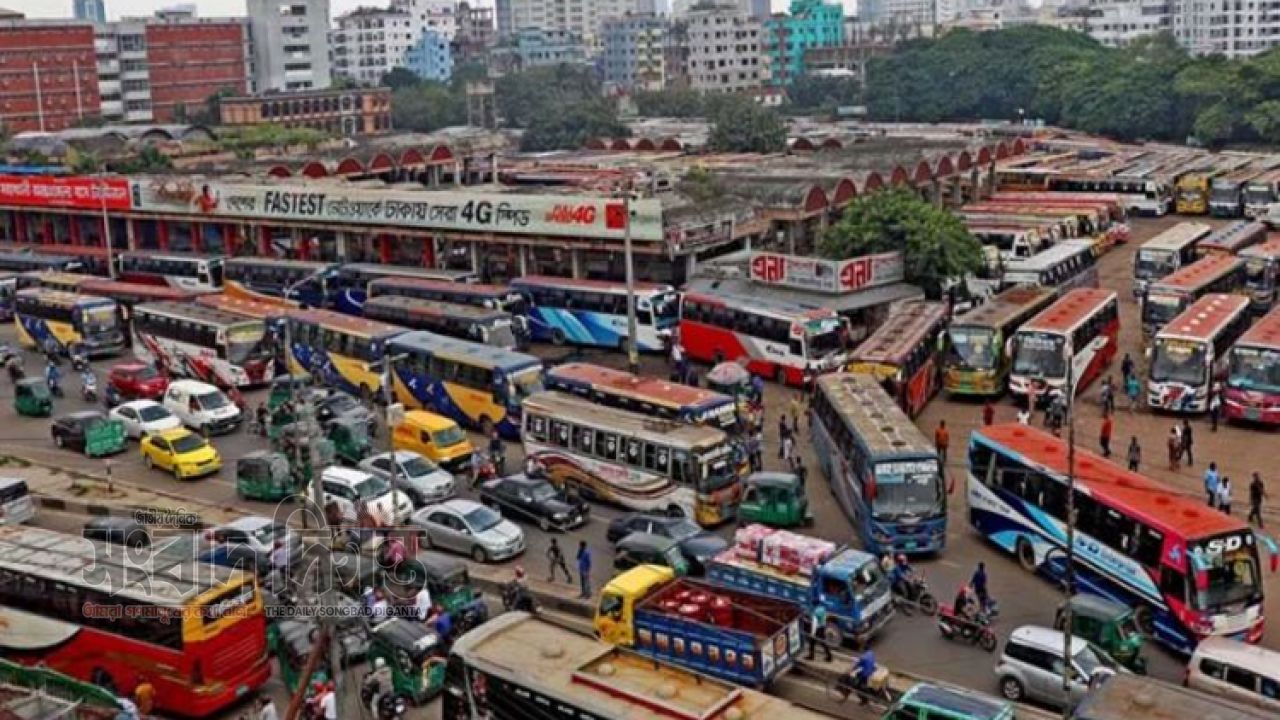 ঢাকার যানজট কমাতে বাস টার্মিনাল স্থানান্তরের সিদ্ধান্ত 