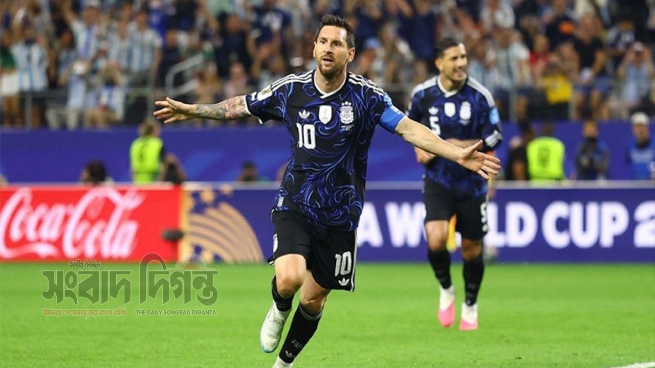 মেসির নতুন ইতিহাস, টানা সাত বিশ্বকাপ ম্যাচে গোল 