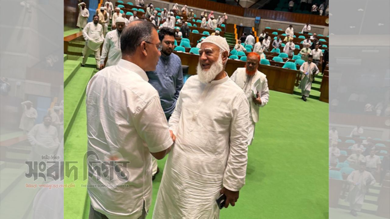 অধিবেশন শেষে সংসদে করমর্দন প্রধানমন্ত্রী তারেক রহমান ও ডা. শফিকুর রহমানের 