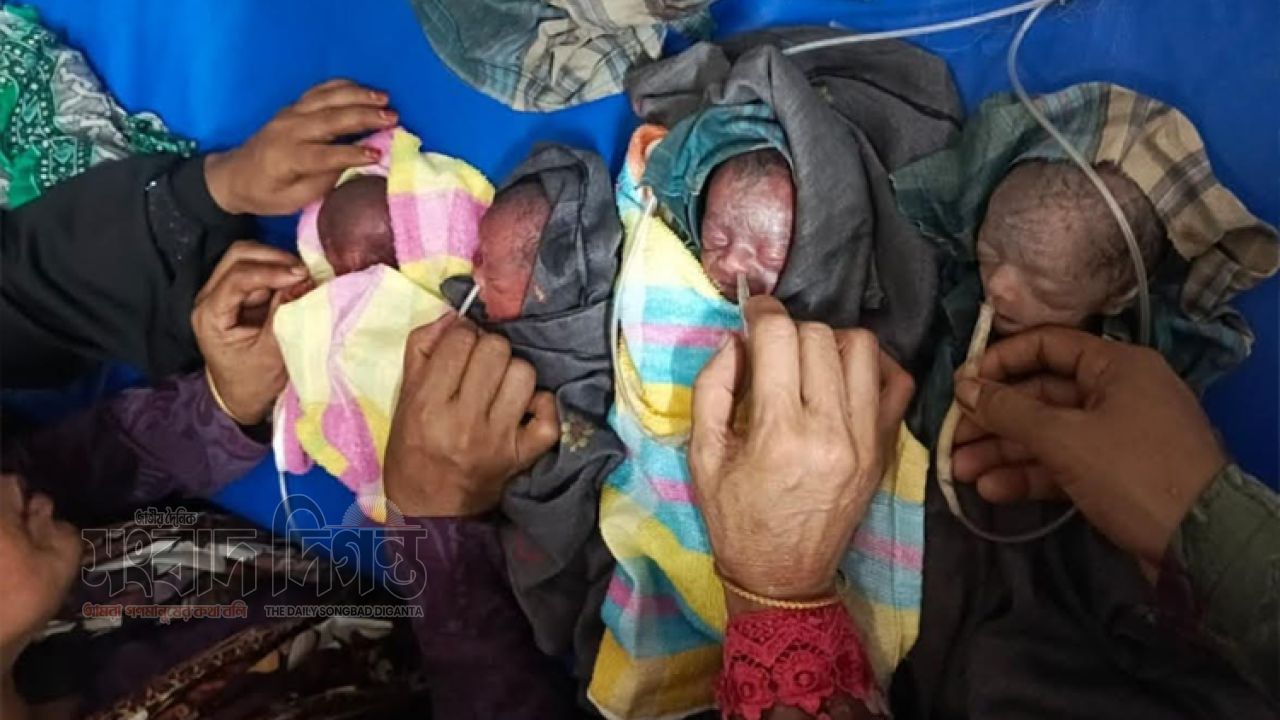 ফরিদপুর মেডিকেল কলেজ হাসপাতালে একসঙ্গে পাঁচ সন্তানের জন্ম, এক নবজাতকের মৃত্যু 