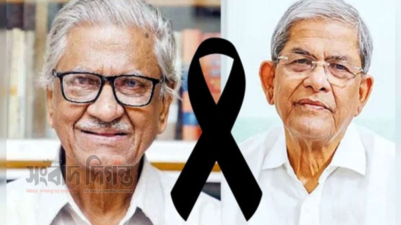 অধ্যাপক আবুল কাসেম ফজলুল হকের মৃত্যুতে মির্জা ফখরুলের শোক 
