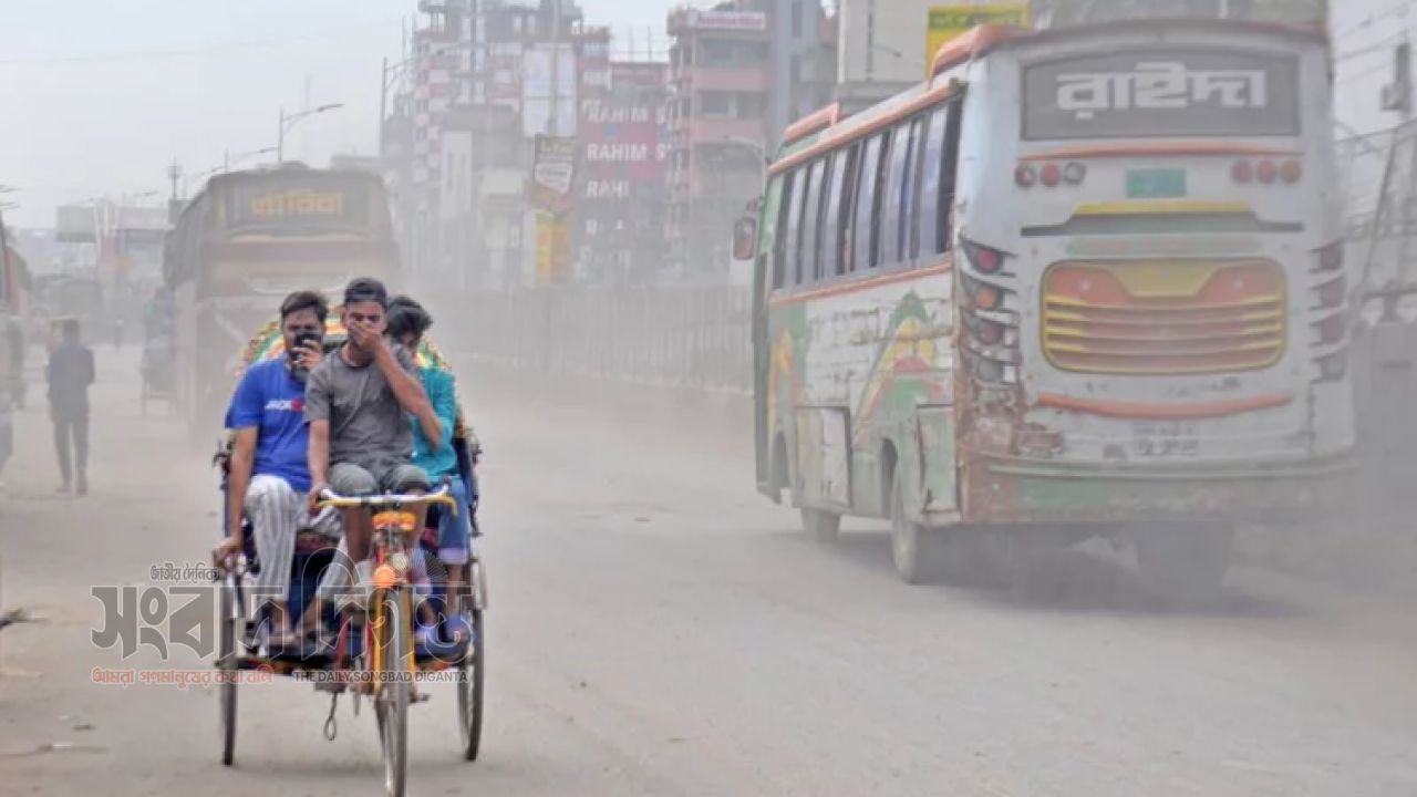 দূষিত শহরের তালিকায় ২৫তম ঢাকা, বাতাসের মান আজ ‘মাঝারি’ 