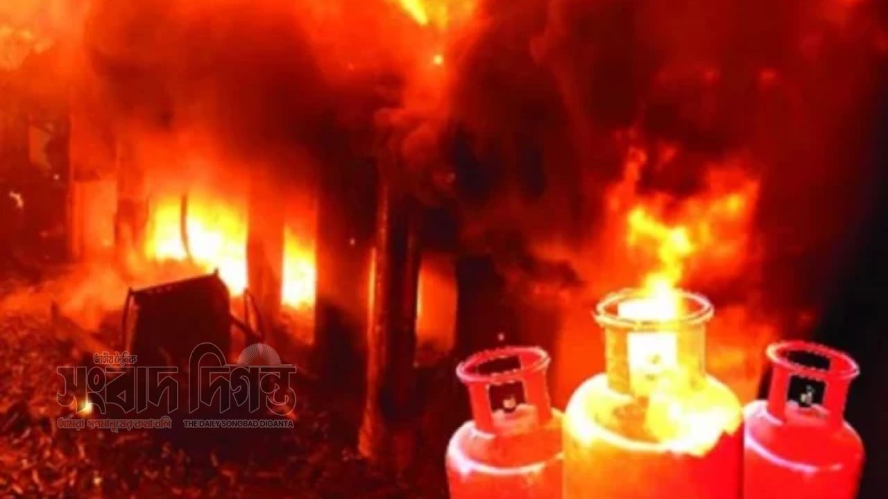 গ্যাস বিস্ফোরণে আগারগাঁওয়ের রেস্টুরেন্টে অগ্নিকাণ্ড