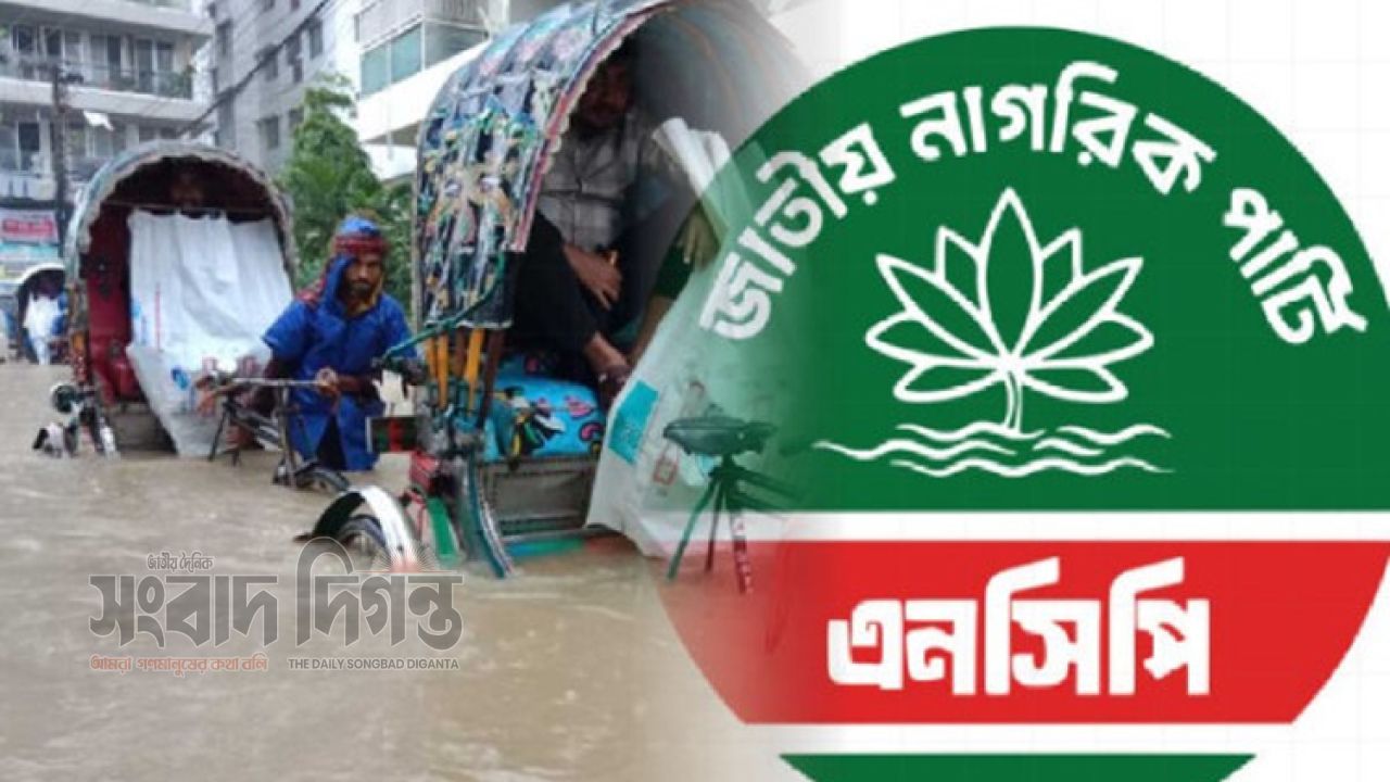 বন্যা মোকাবিলায় এনসিপির জরুরি সহায়তা টিম গঠন 
