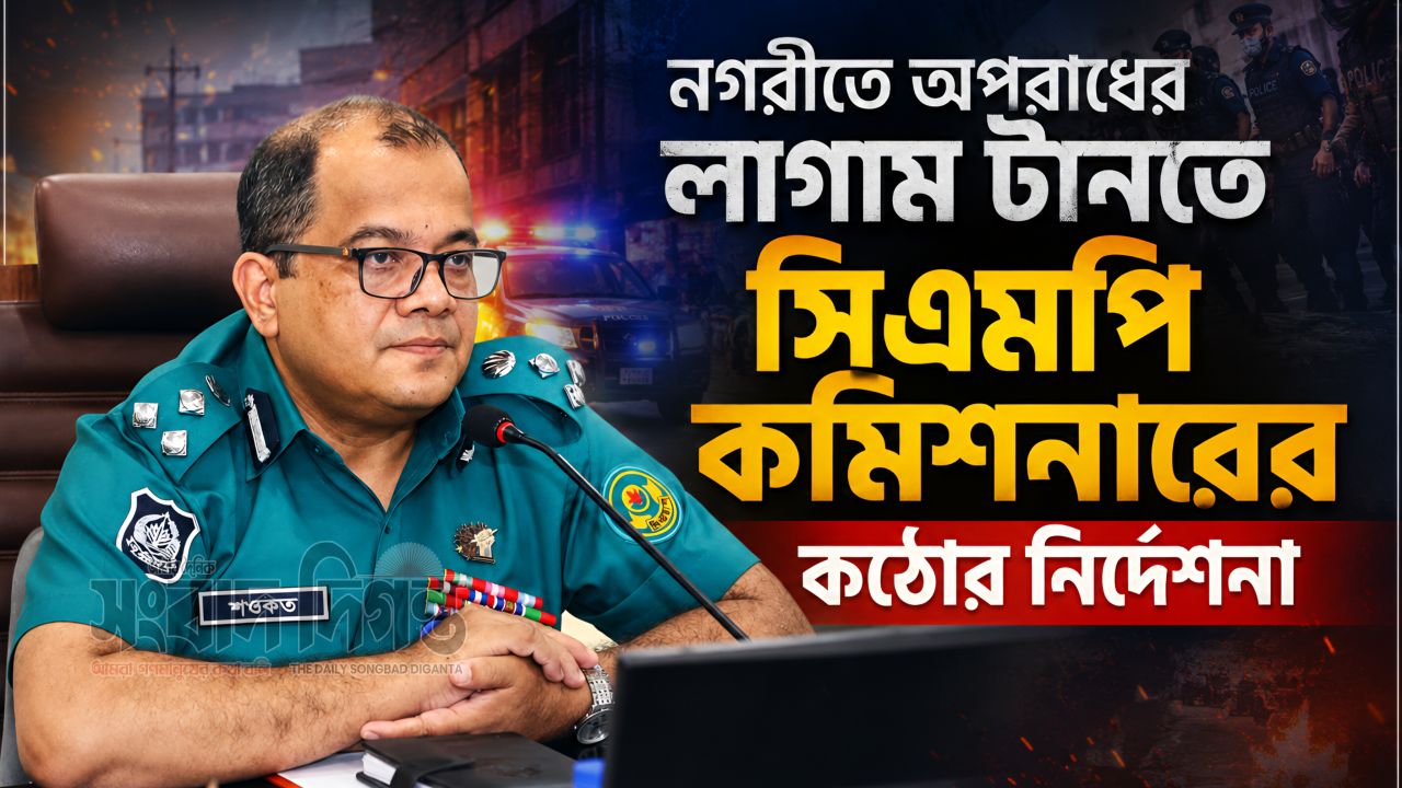 নগরীতে অপরাধের লাগাম টানতে সিএমপি কমিশনারের কঠোর নির্দেশনা 