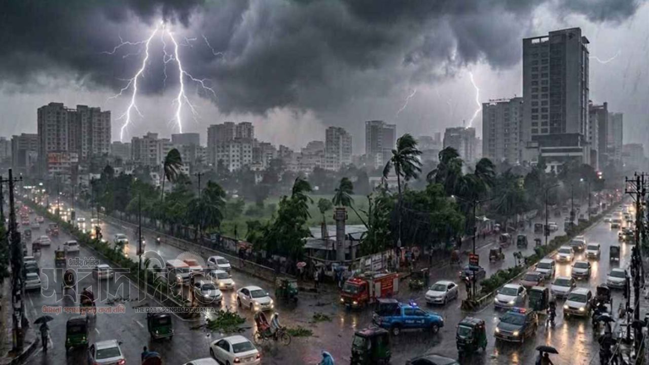 সন্ধ্যার মধ্যে ৭ জেলায় ঝোড়ো হাওয়া-বজ্রবৃষ্টির সতর্কতা