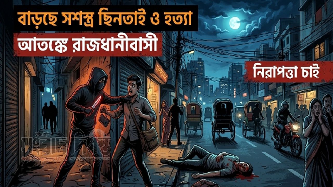 ঢাকায় বাড়ছে খুন ও সশস্ত্র হামলা, নিরাপত্তাহীনতায় নগরবাসী 
