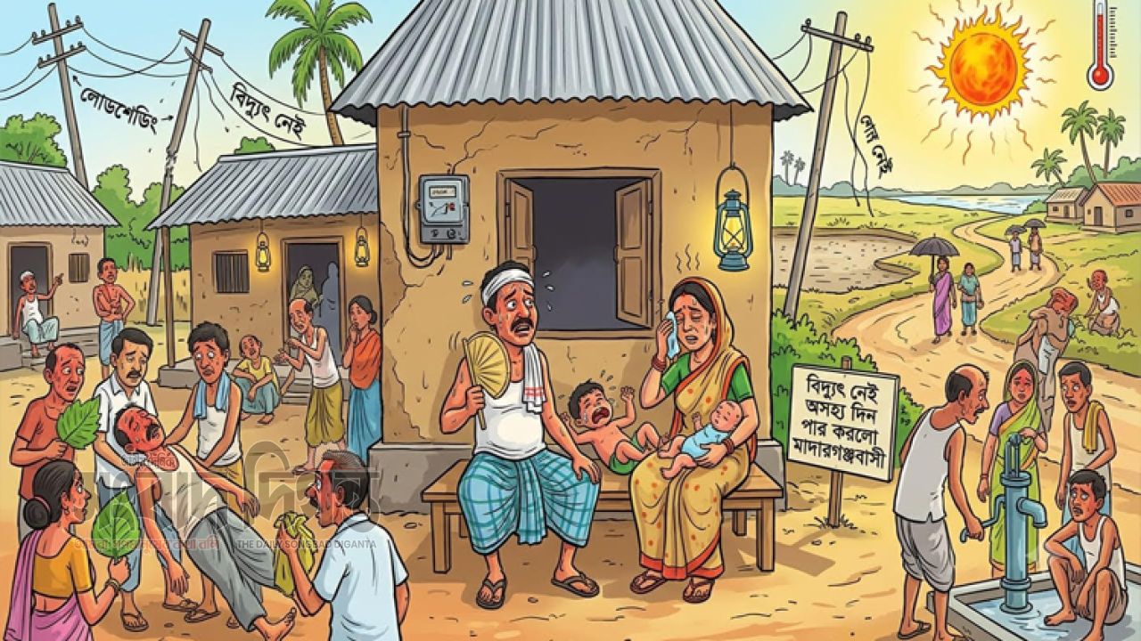 যান্ত্রিক ত্রুটি ও তীব্র লোডশেডিং: মাদারগঞ্জে থমকে গেছে দৈনন্দিন জীবন