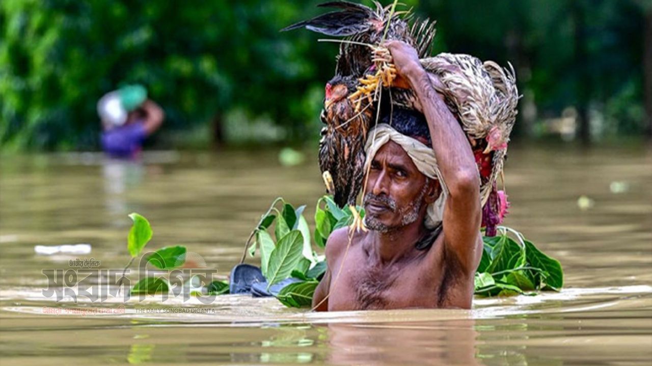 উজানের ঢল ও ভারি বৃষ্টিতে তিন বিভাগে স্বল্পমেয়াদি বন্যার শঙ্কা 