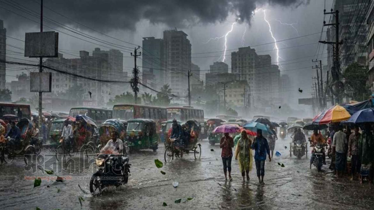 রাত ১টার মধ্যে ৬০ কিমি বেগে ঝোড়ো হাওয়ার আশঙ্কা 