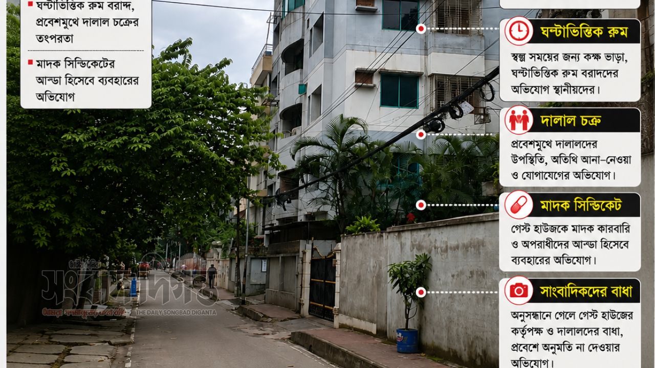 গুলশান ২৬-এ কথিত গেস্ট হাউস সিন্ডিকেটের রহস্য