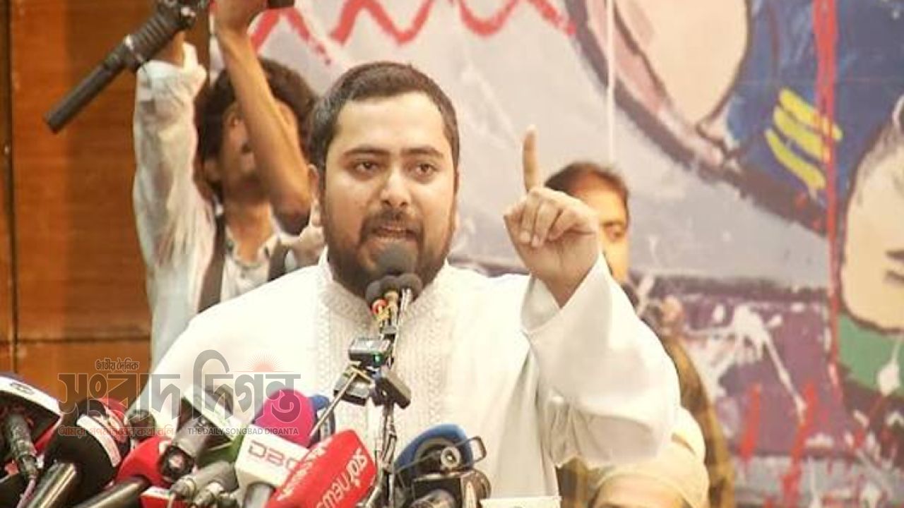 জ্বালানি সংকটের জন্য সরকারের পরিকল্পনাহীনতাকে দায়ী নাহিদ ইসলামের